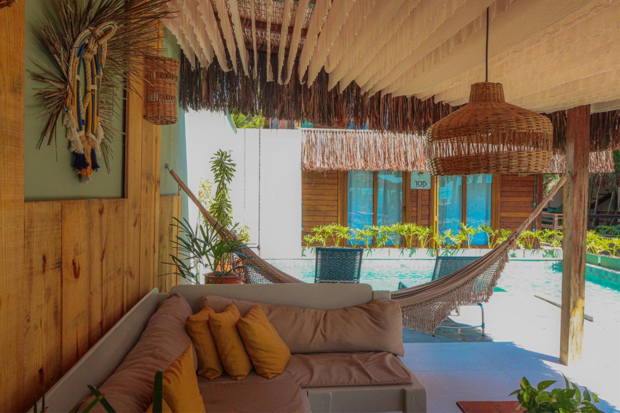 Parador 7 Bangalo, Praia Do Parracho, 1,0 Km Da Rua Mucuge Порту-Сегуру Экстерьер фото