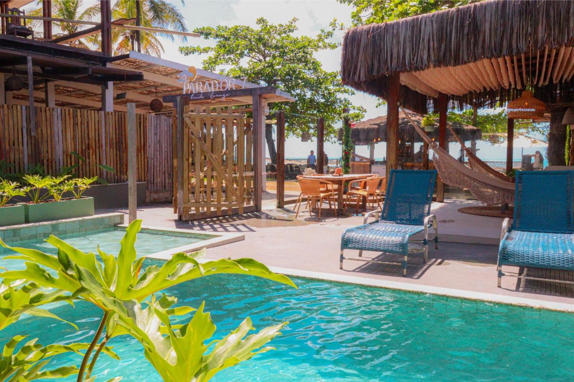 Parador 7 Bangalo, Praia Do Parracho, 1,0 Km Da Rua Mucuge Порту-Сегуру Экстерьер фото