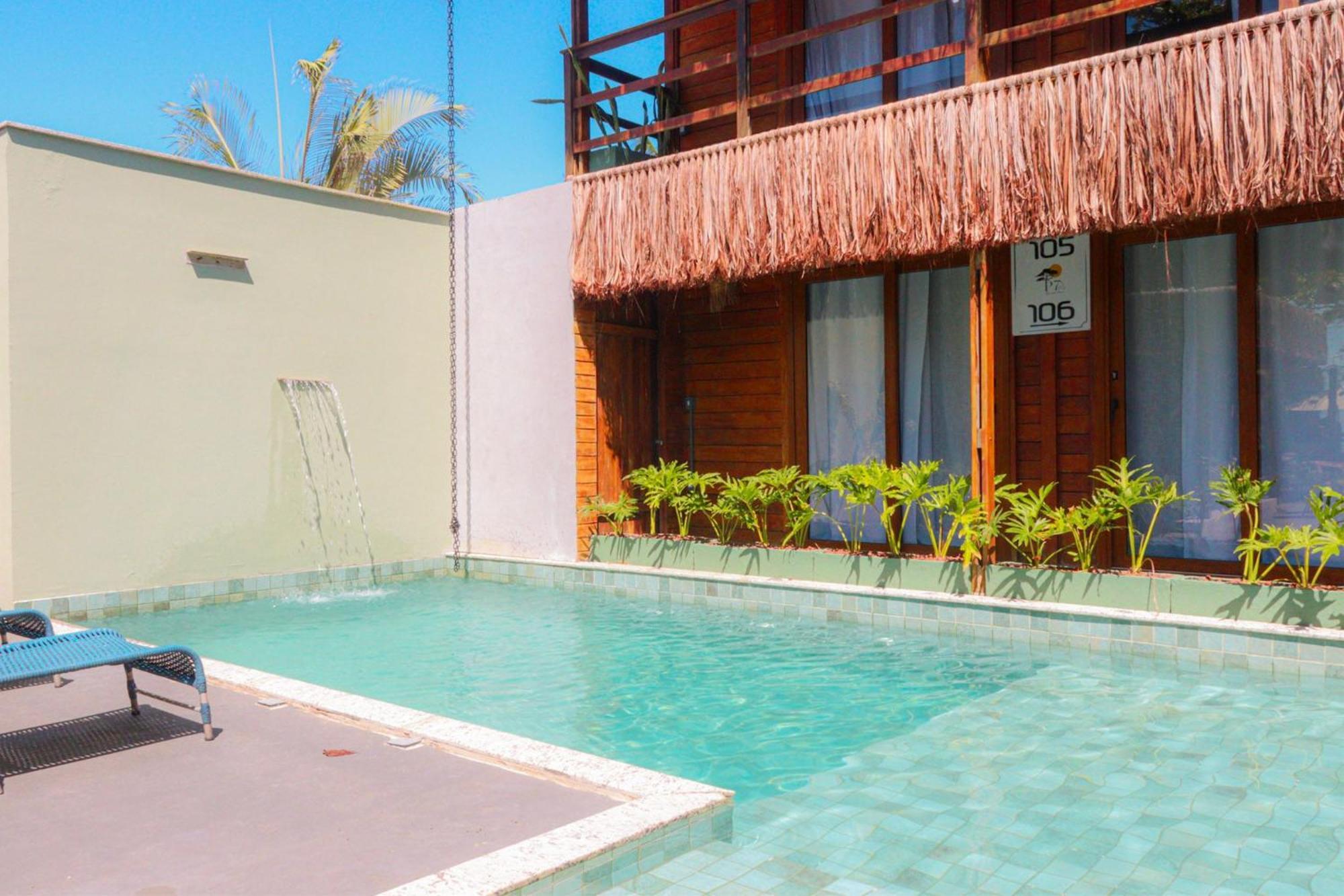 Parador 7 Bangalo, Praia Do Parracho, 1,0 Km Da Rua Mucuge Порту-Сегуру Экстерьер фото
