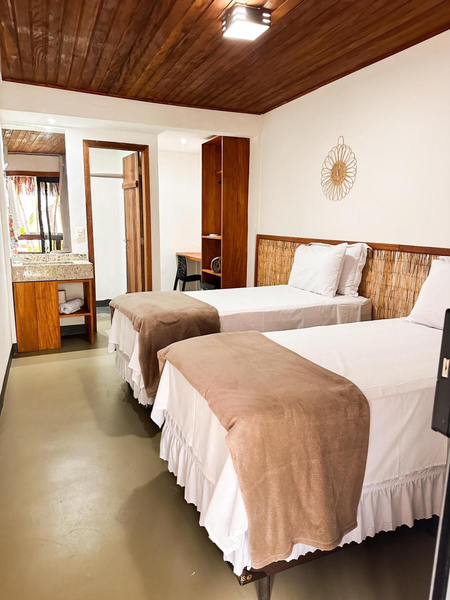 Parador 7 Bangalo, Praia Do Parracho, 1,0 Km Da Rua Mucuge Порту-Сегуру Экстерьер фото